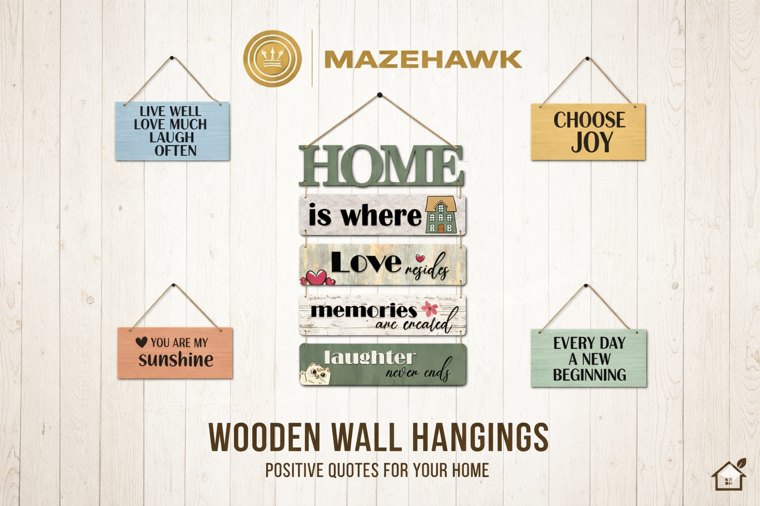 Positive Quotes Wall Hangings - MazeHawk