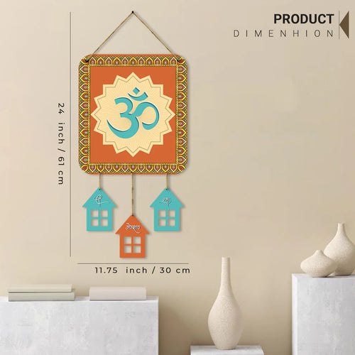 "Om Shree Ganpataye Namah" Wall Decor Wall Hanging | Om Wall Hangings for Home Wall Decoration