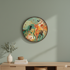 Abstract wall decor closeup detail