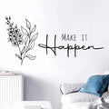 Motivational Quotes Wall Stickers for Home and Office - Inspirational Quotes Wall Decals for Study Room Decor (48 x 96 cm, PVC)