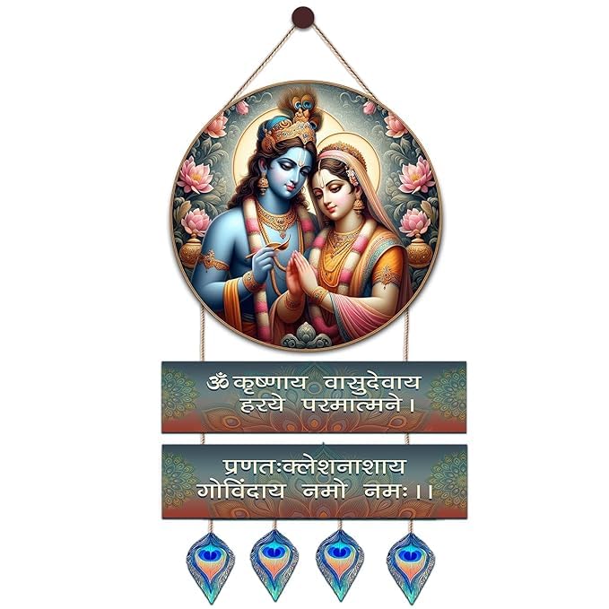 Krishna wall Decor wall decor 24x10 Multi color