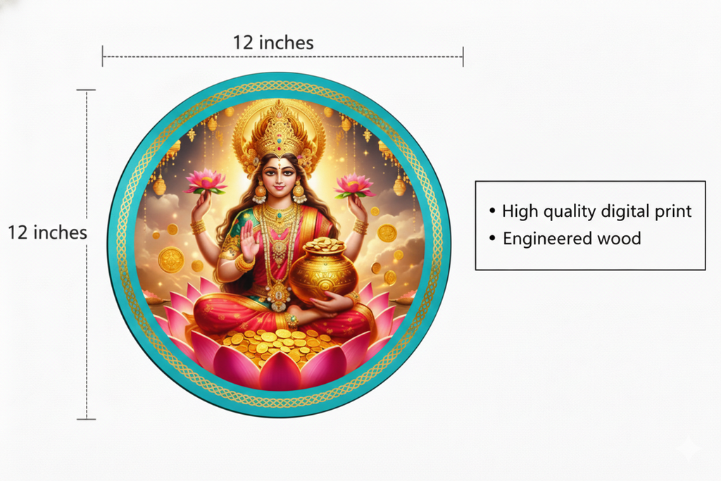 Laxmi wall decor size reference