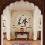 Lord – Radhe Krishna – Hindu God – Radha – Krishna – With Flute – Love – Romantic – Creative – Colorful – Wall Sticker
