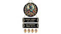 Spiritual Krishna Peacock Wall Decor with mantra | | 12x12 Inches | For Pooja Room/Living Room/Bedroom