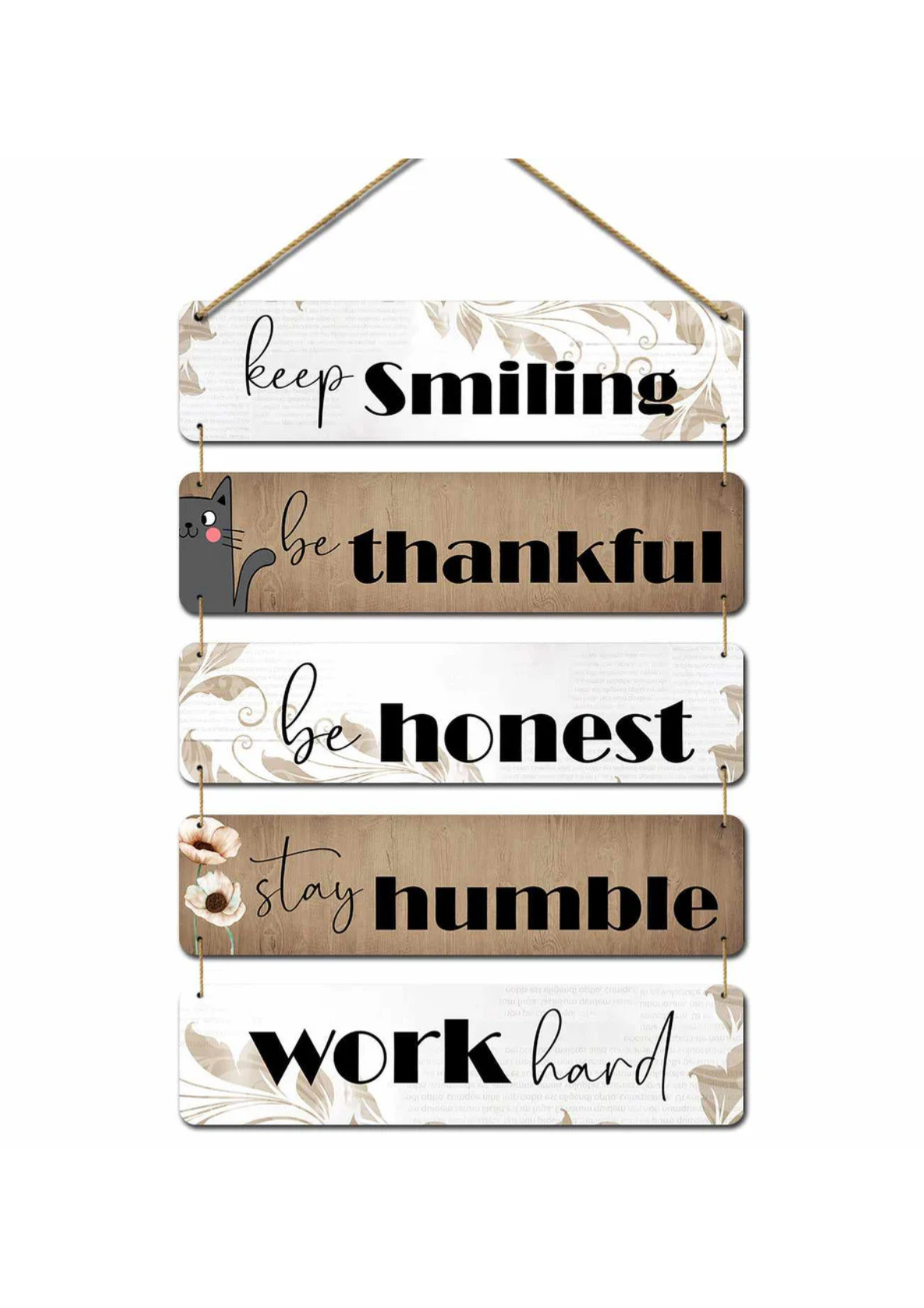 Beautiful Quote Wooden Wall Art Hanging Decorative Items for Home | Gifts | Wood Wall Hanger | Decoration for Living Room | Artworks | Modern Decor Items