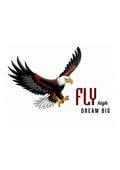Soaring Eagle Fly High Dream Big Wall Decal Peel and Stick Sticker Inspirational Bird Wall Art for Home Office and Bedroom Decor