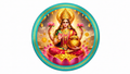 Spiritual Lakshmi Lotus Prosperity Wall Decor | 12x12 Inches | For Pooja Room/Living Room/Entrance