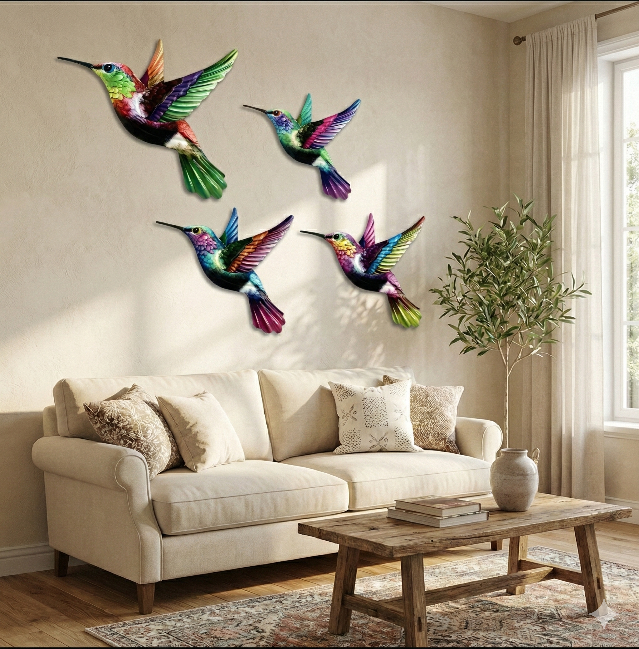 Abstract wall decor closeup detail