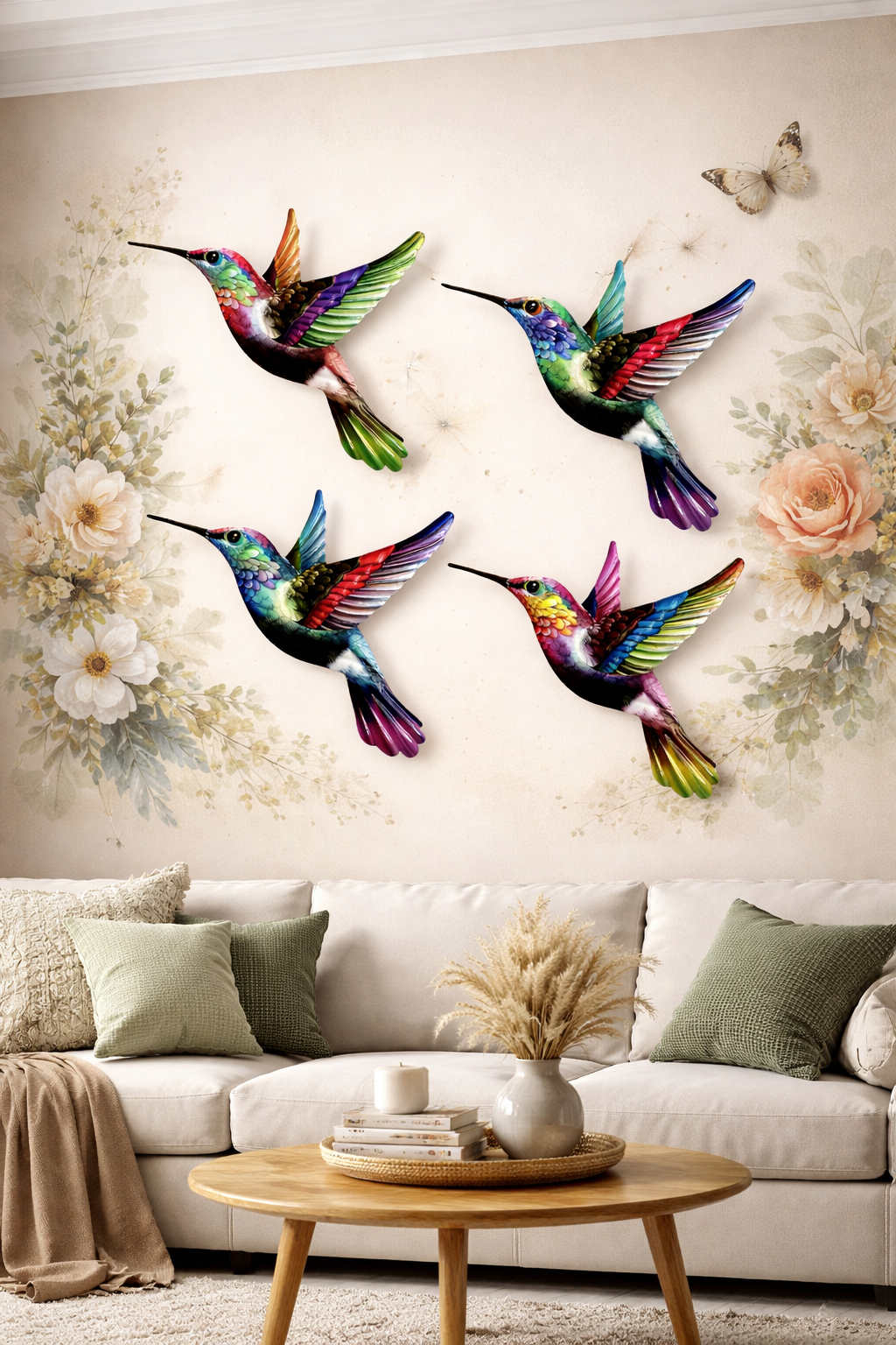 Abstract wall decor displayed in Living room 