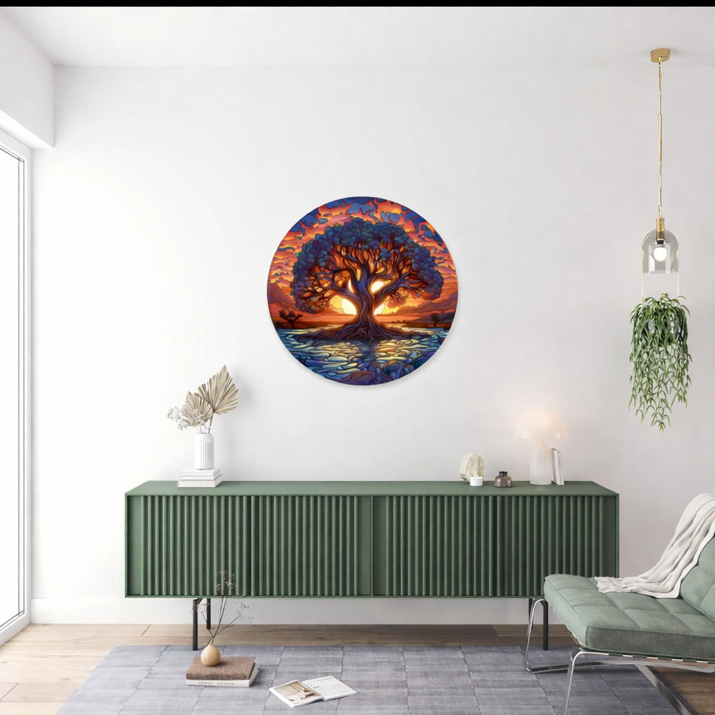 Abstract wall decor closeup detail