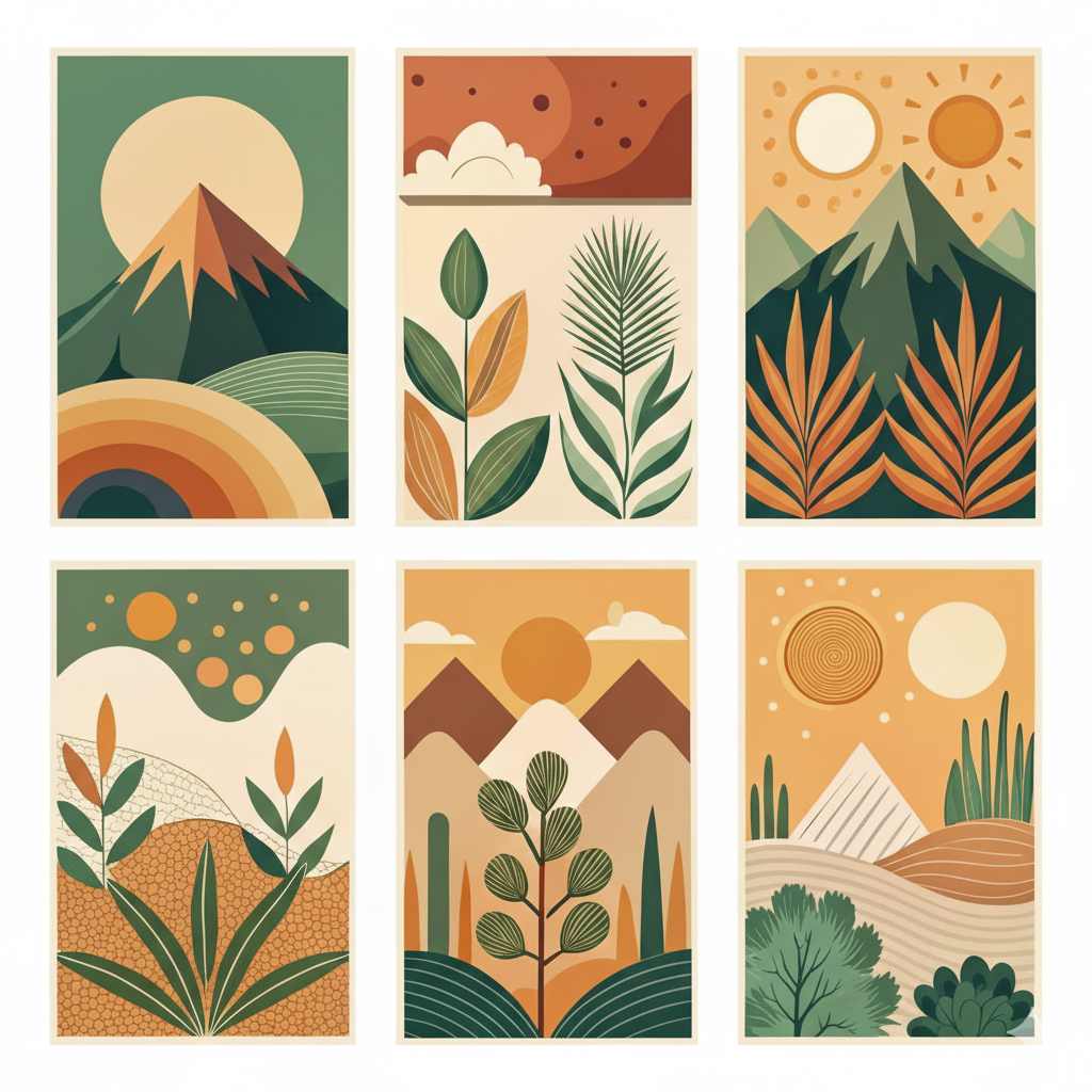 Abstract MDF wall decor 12x12 Multi color