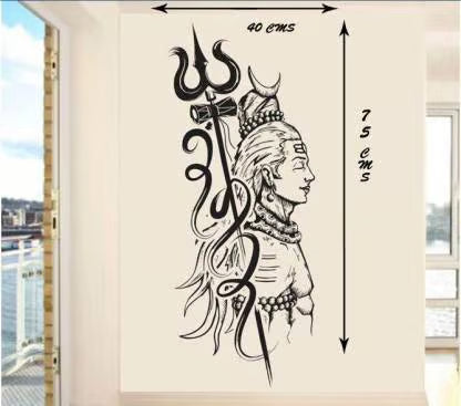 black shiva side 1 Wall Stickers