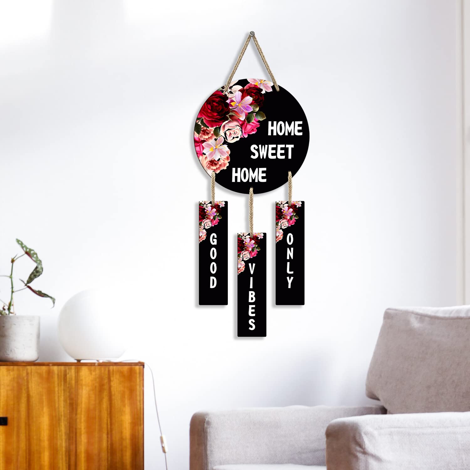 Entrance  wall decor angled view