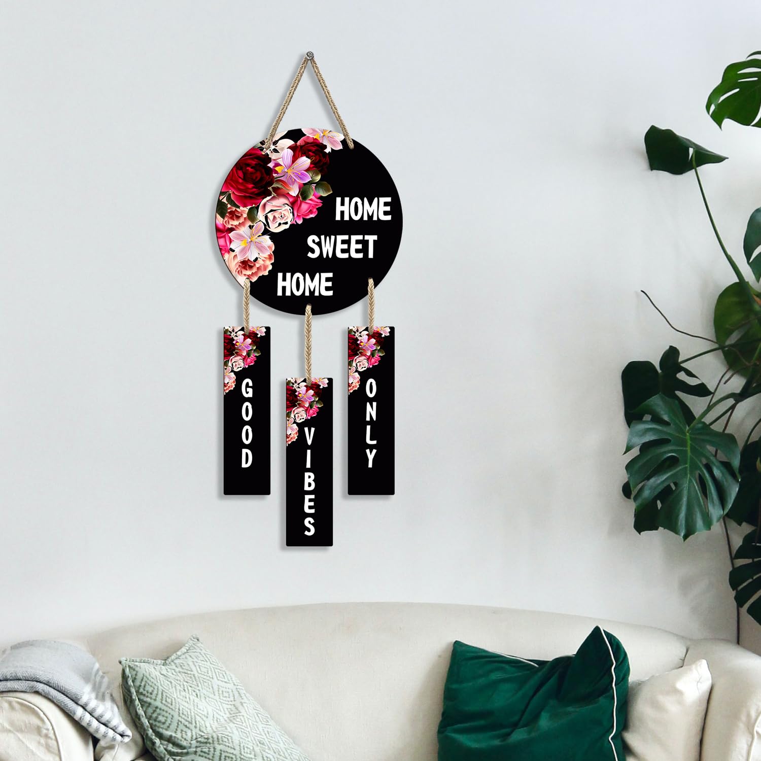 Entrance  wall decor closeup detail