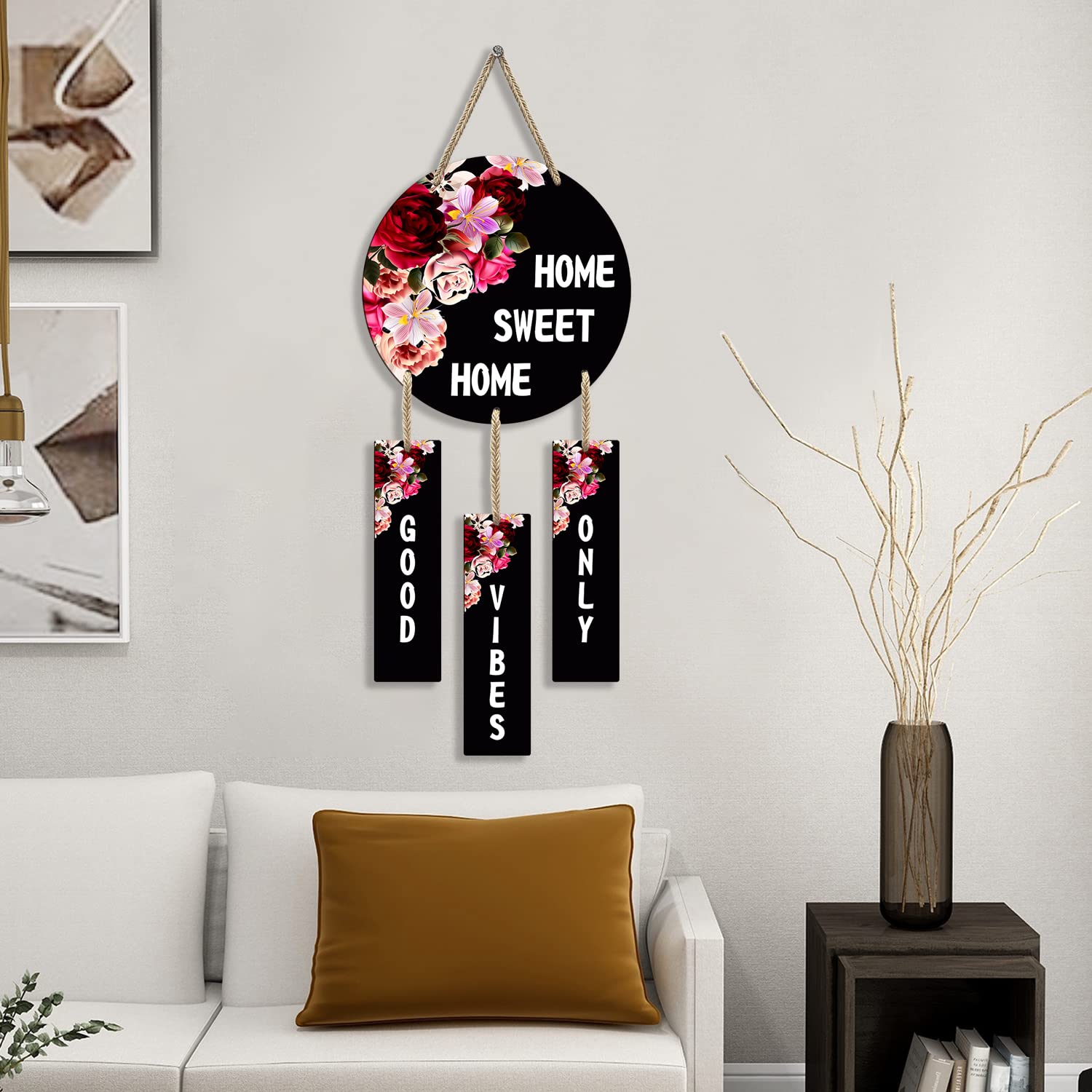 Entrance  wall decor displayed in Living Room