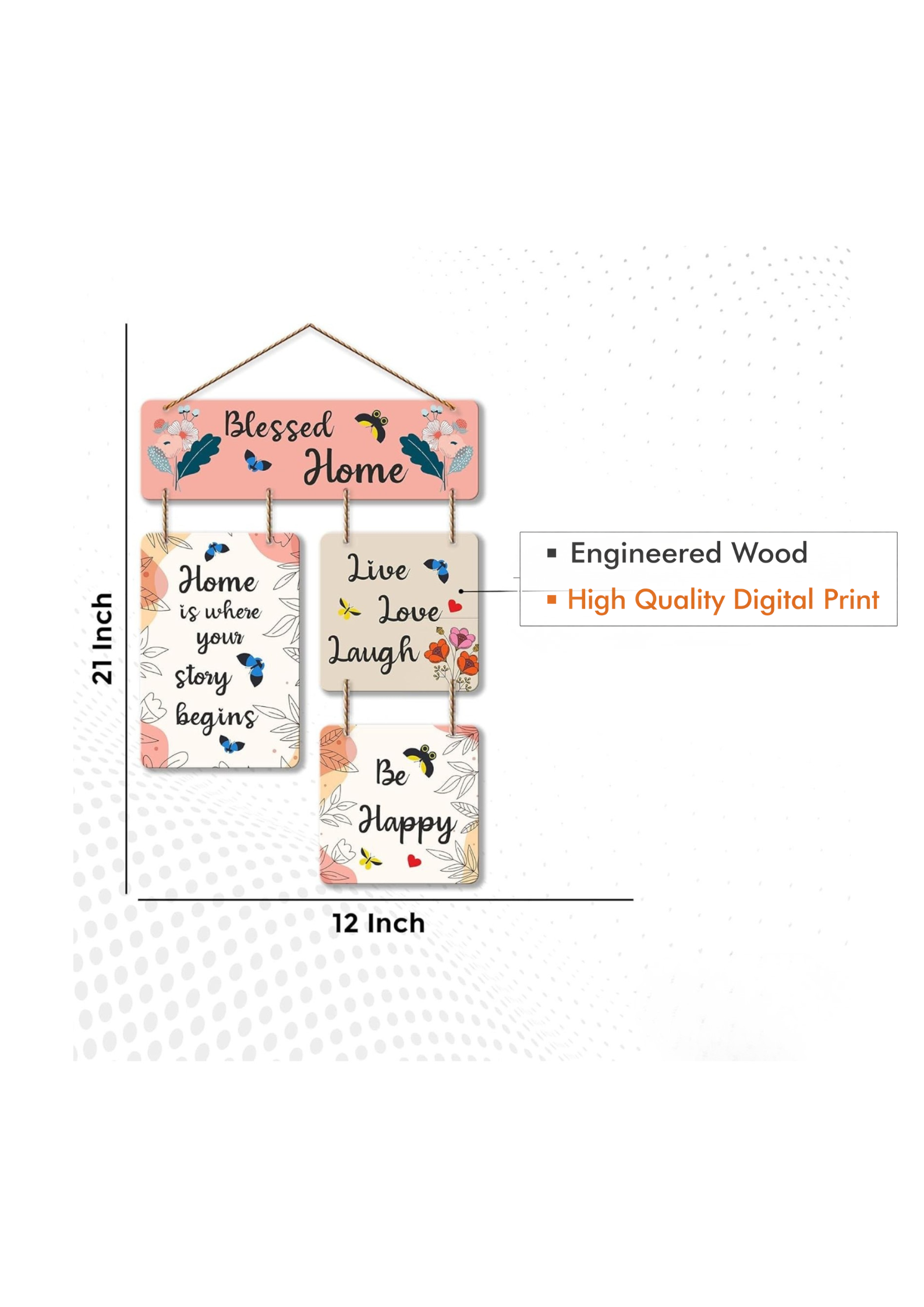 Entrance wall decor size reference
