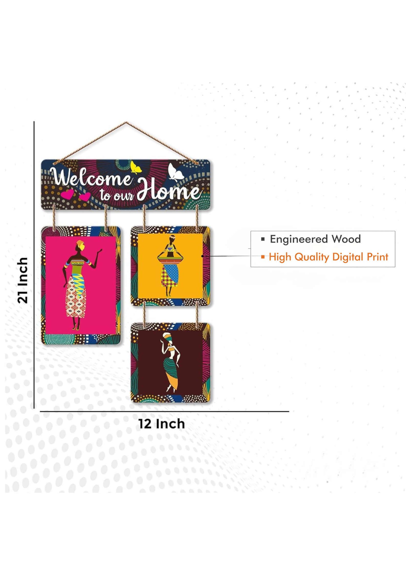 Entrance wall decor size reference