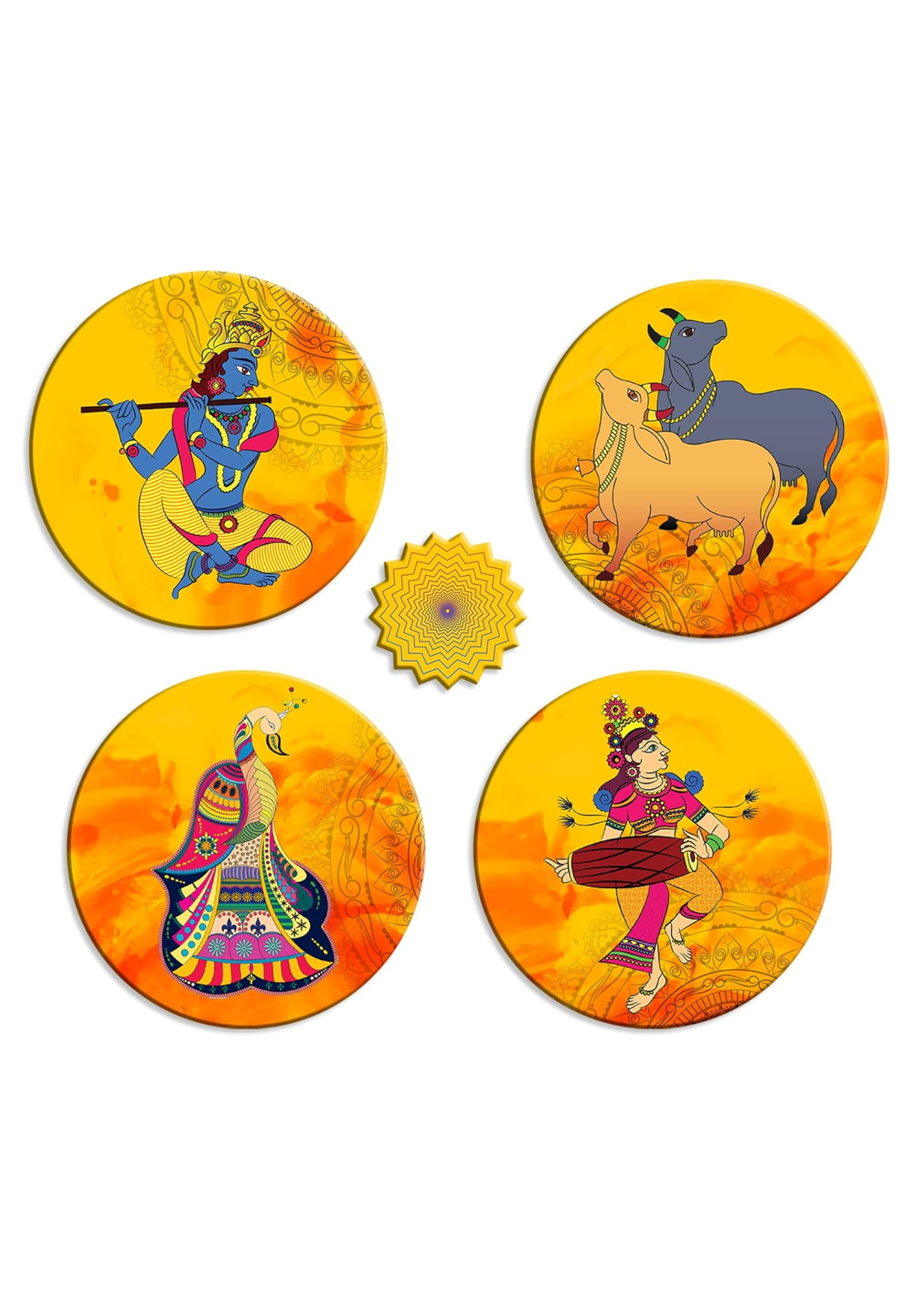 Entrance wall decor closeup detail