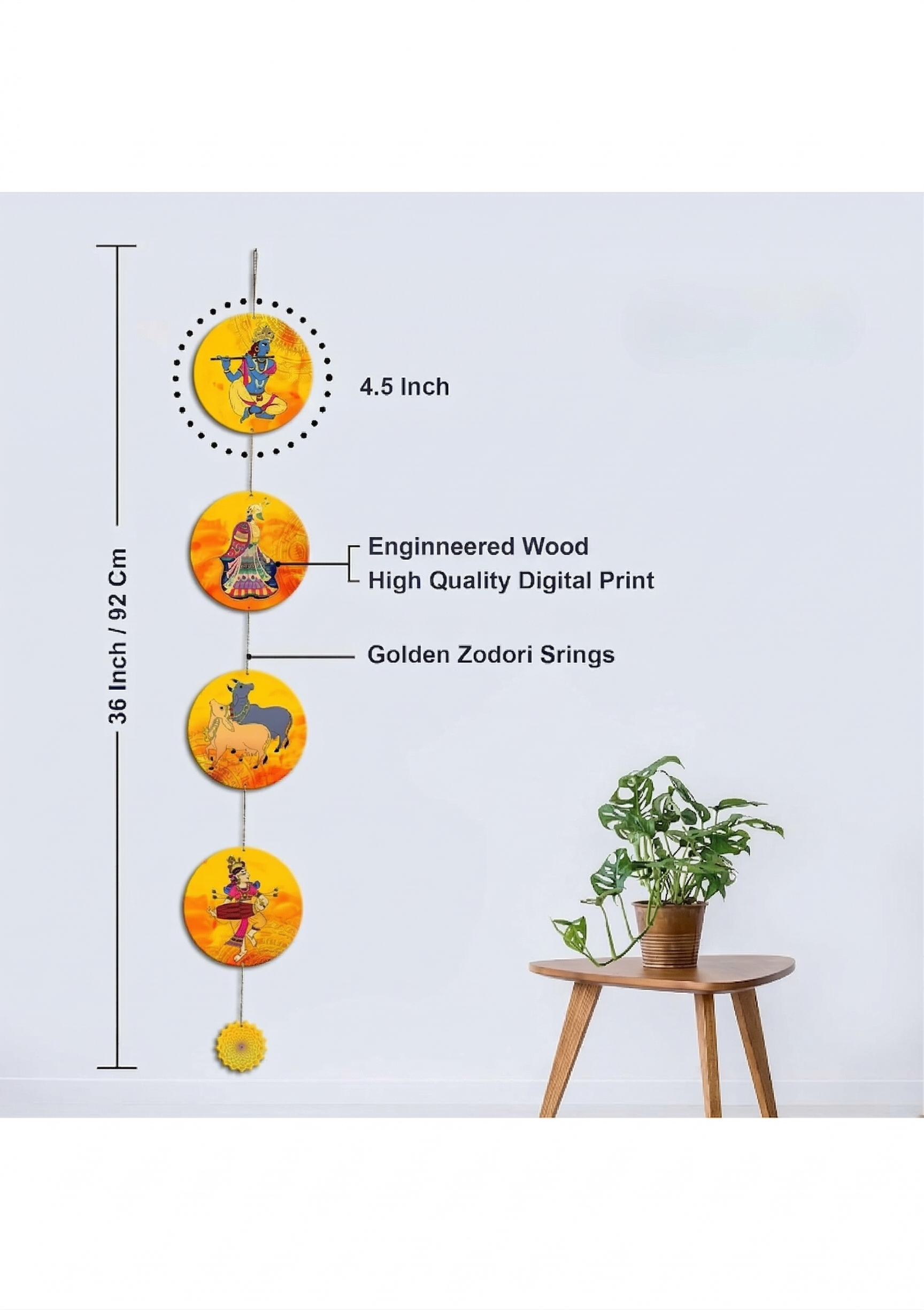 Entrance wall decor size reference