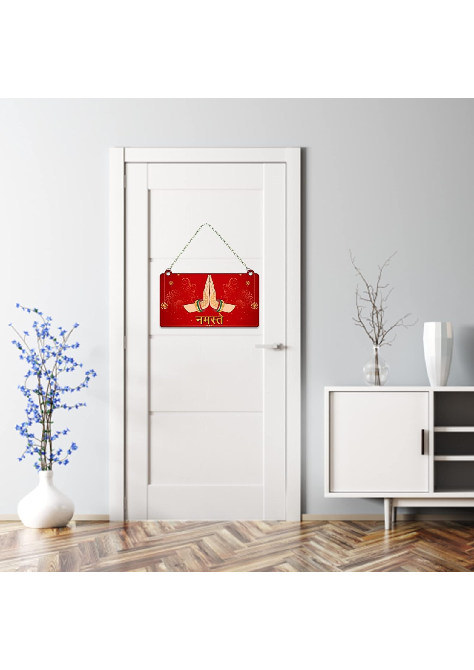 Entrance wall decor displayed in entrance 