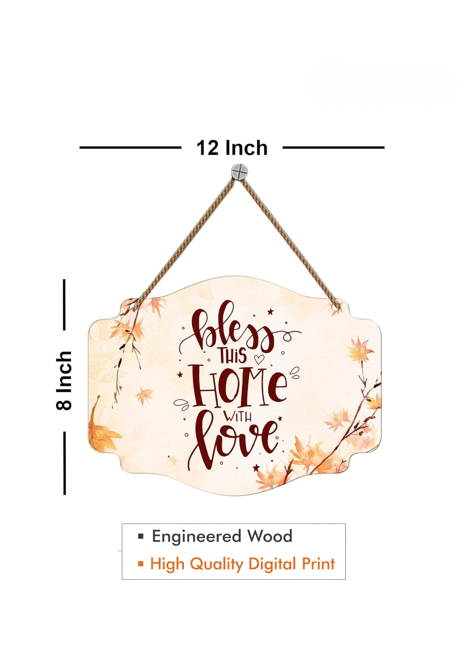 Entrance wall decor size reference