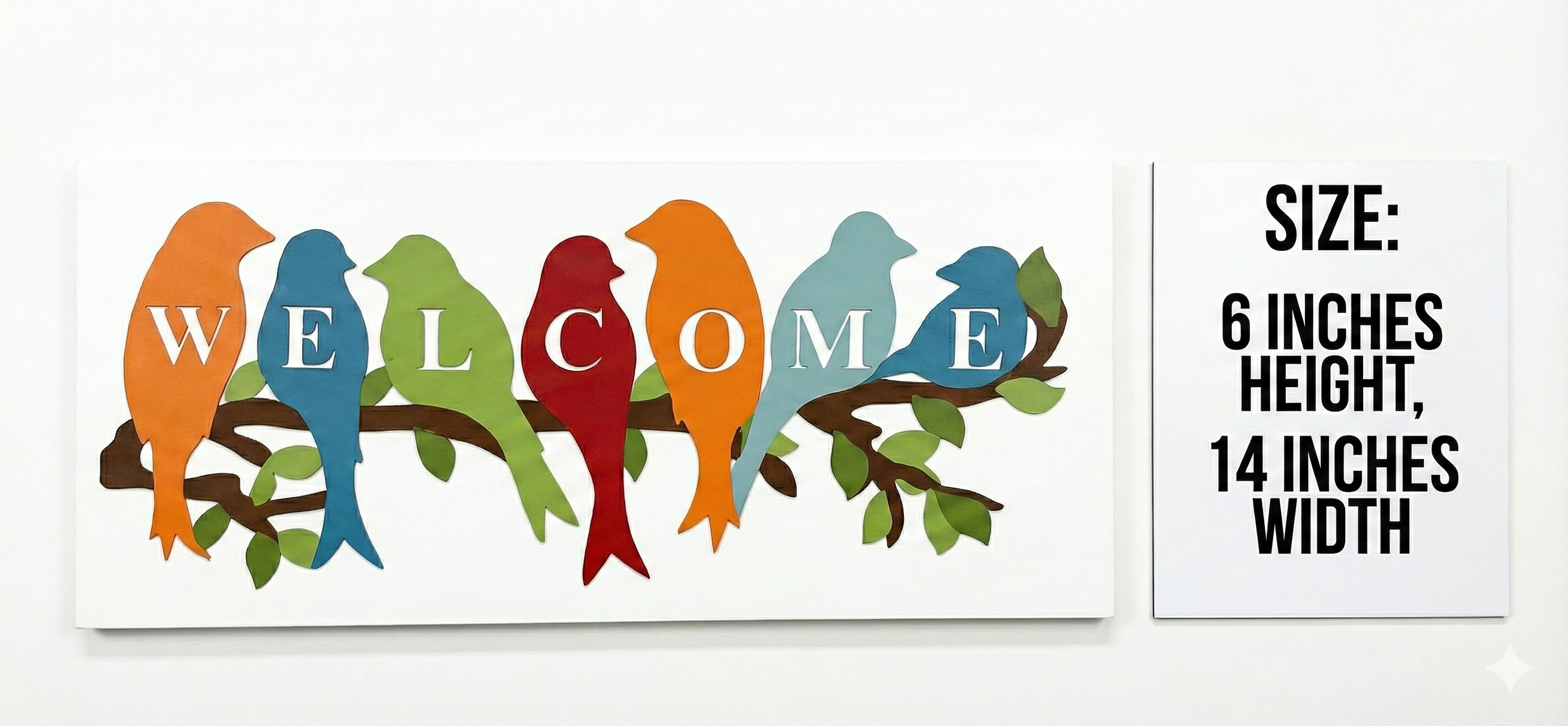 Entrance wall decor size reference