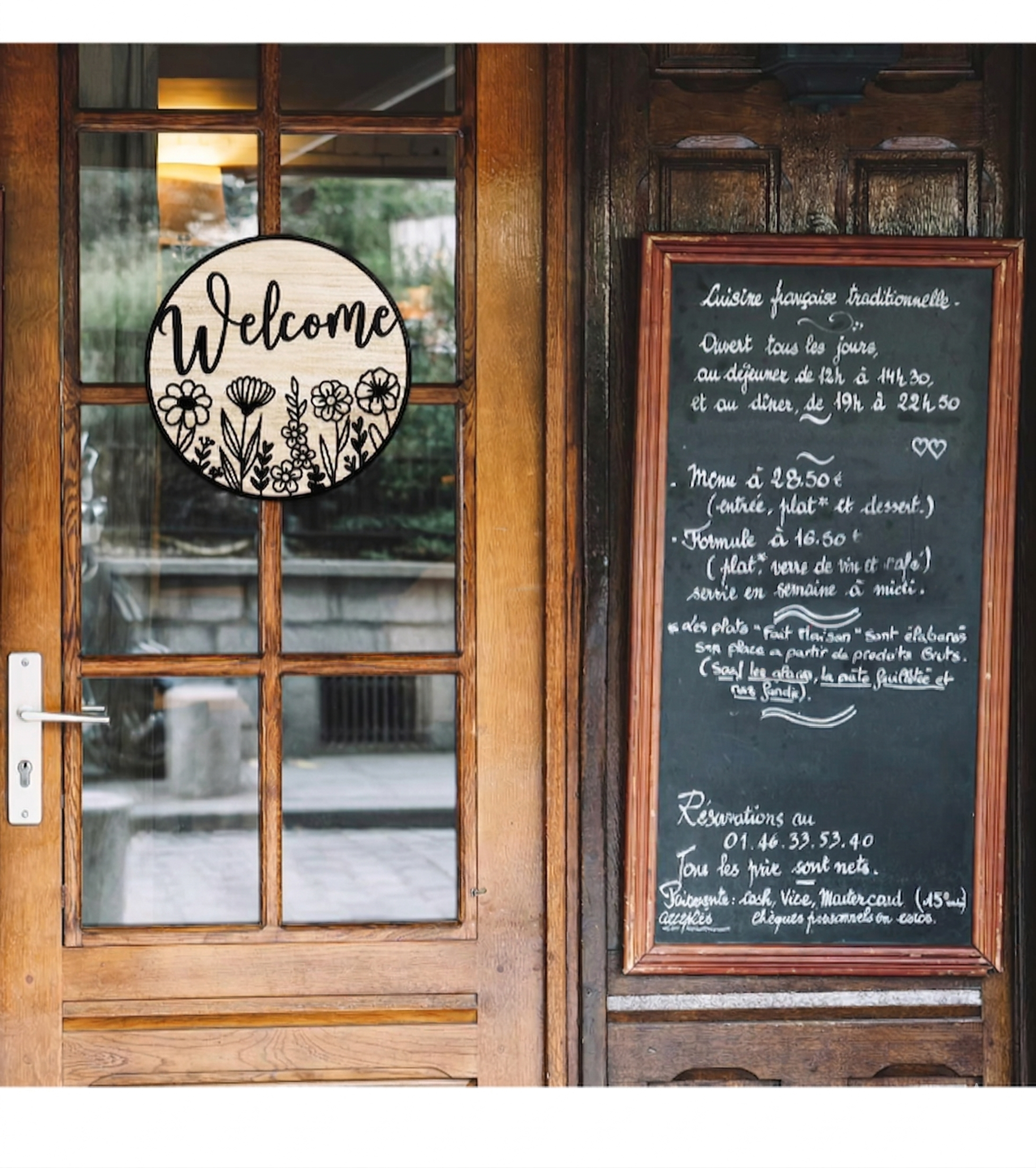 Entrance  wall decor angled view