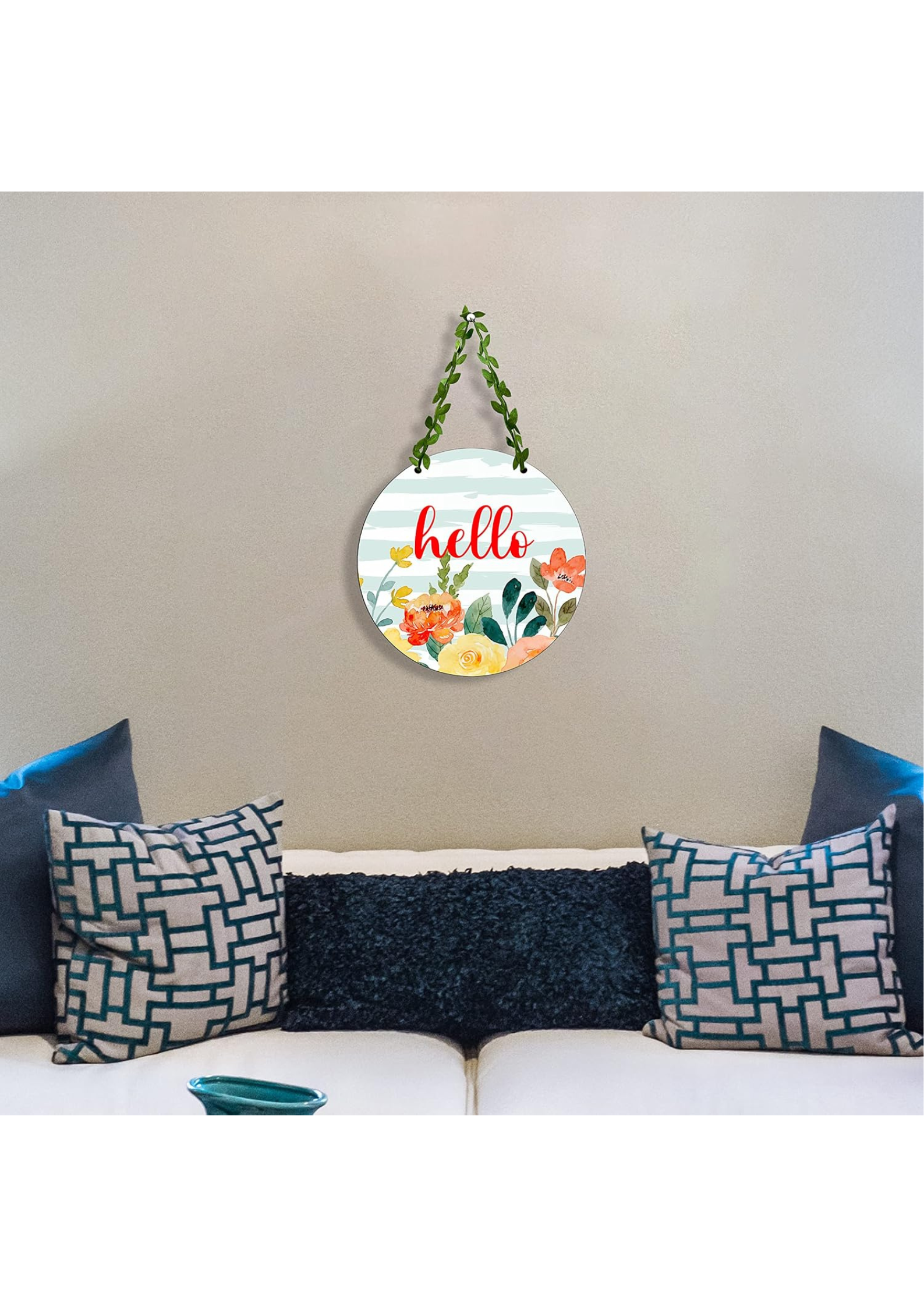 Entrance  wall decor closeup detail