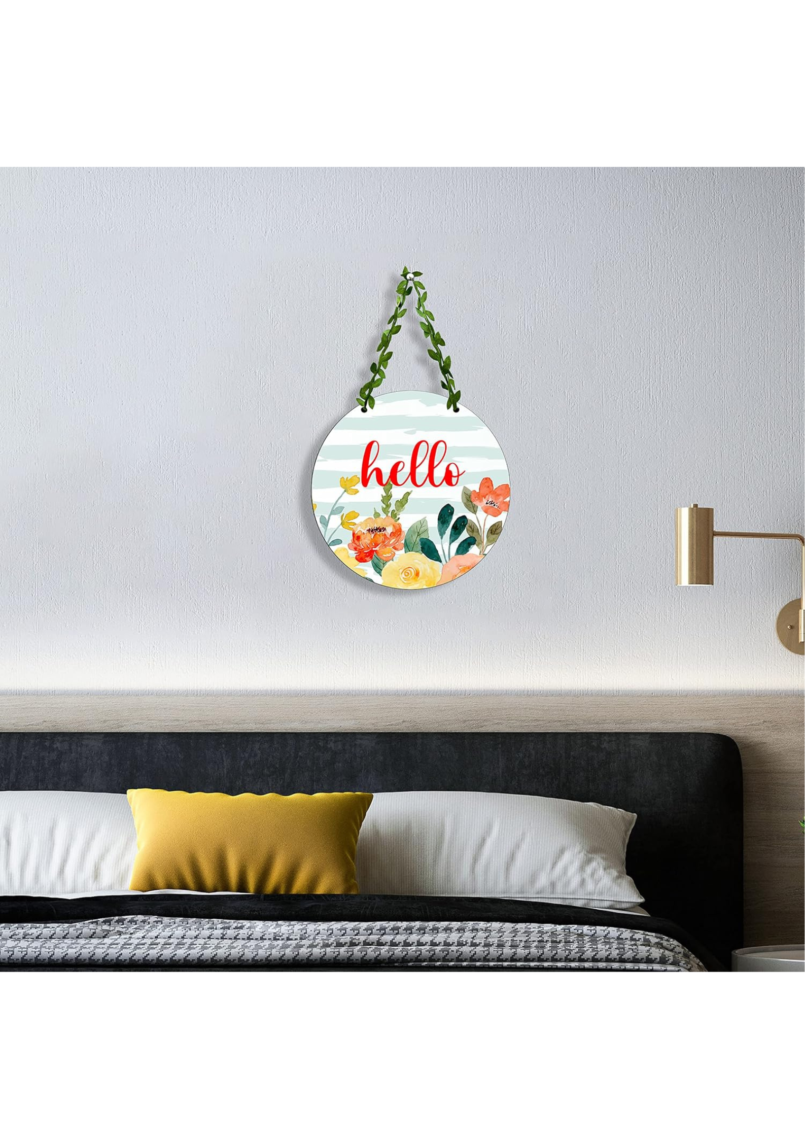 Entrance  wall decor closeup detail