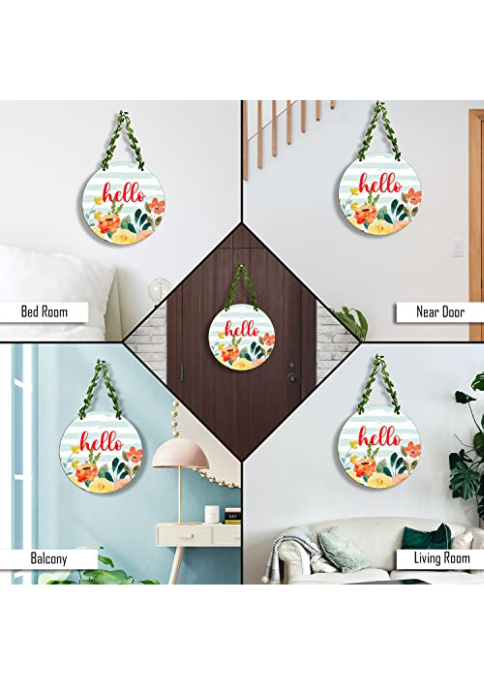Entrance  wall decor displayed 