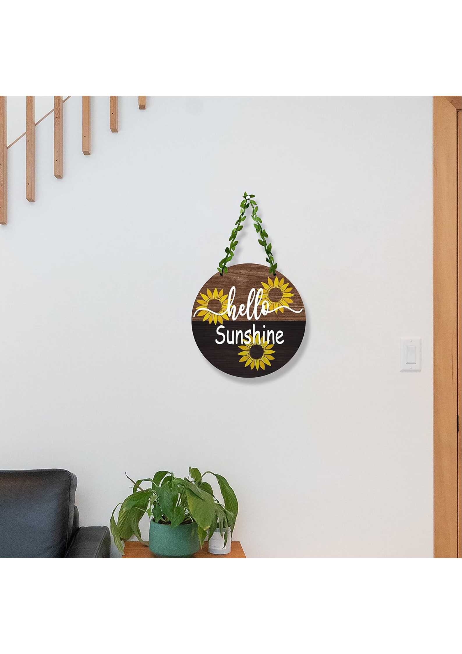 Entrance  wall decor angled view