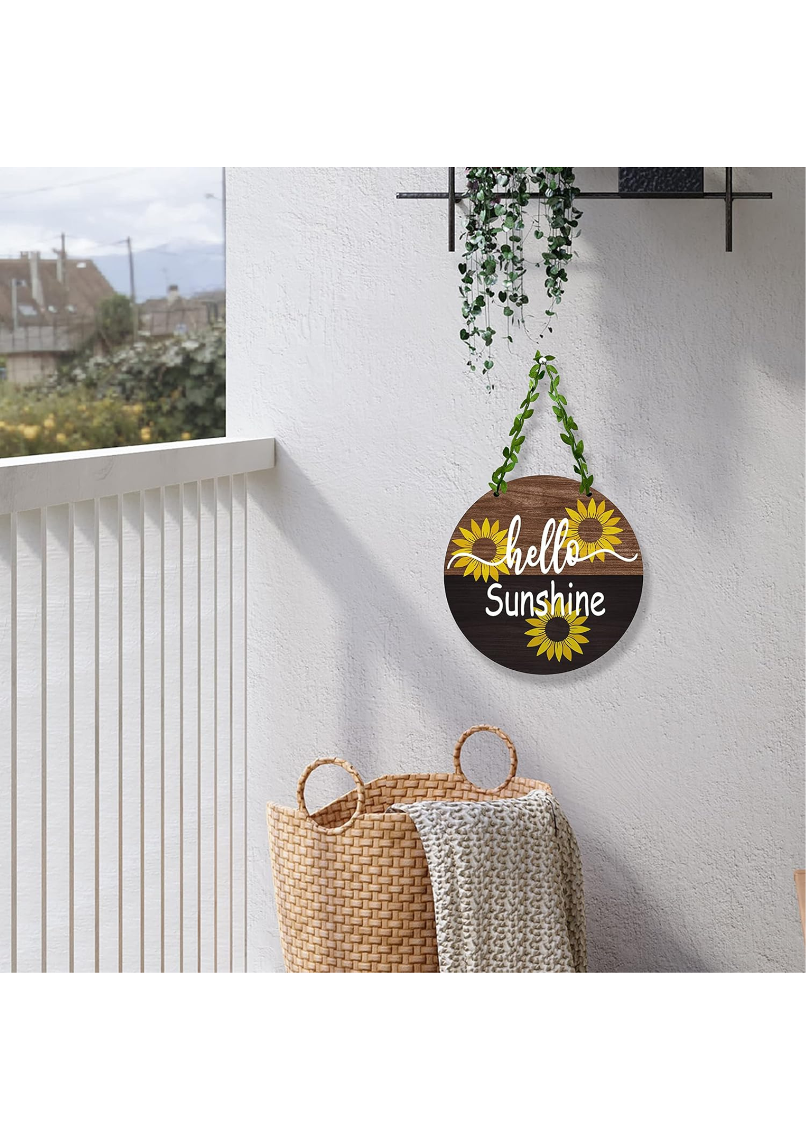 Entrance  wall decor closeup detail