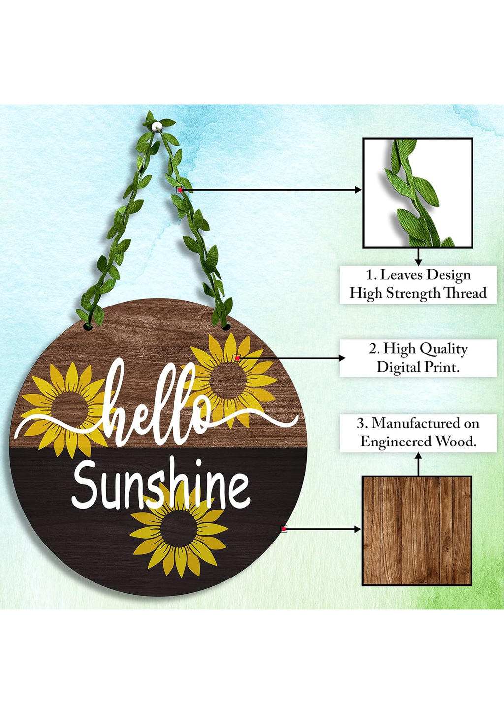 Entrance  wall decor size reference