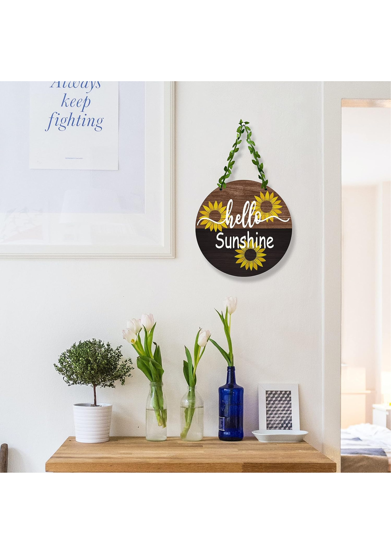 Entrance  wall decor displayed in Living Room