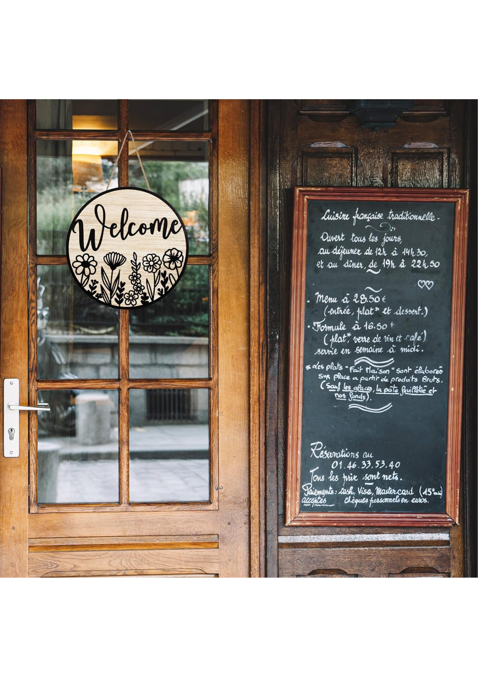 Entrance  wall decor angled view