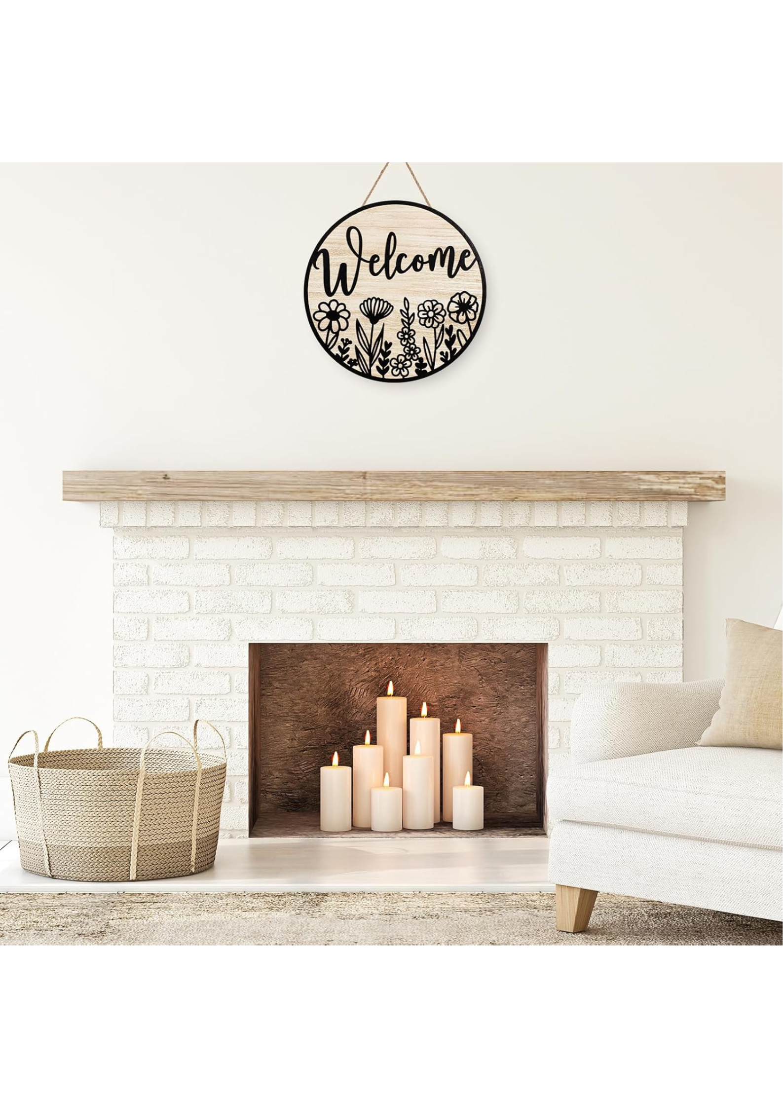 Entrance  wall decor displayed in Living Room