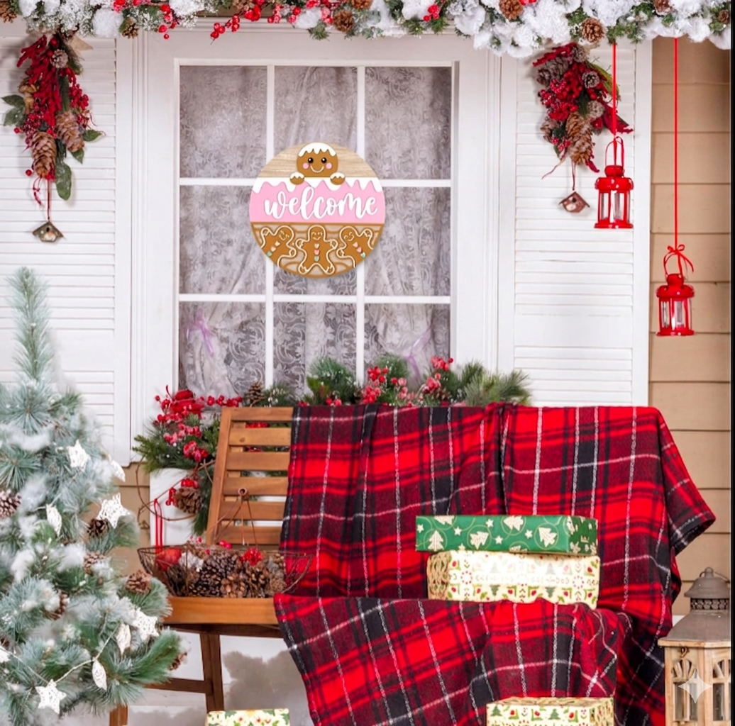 Entrance  wall decor angled view