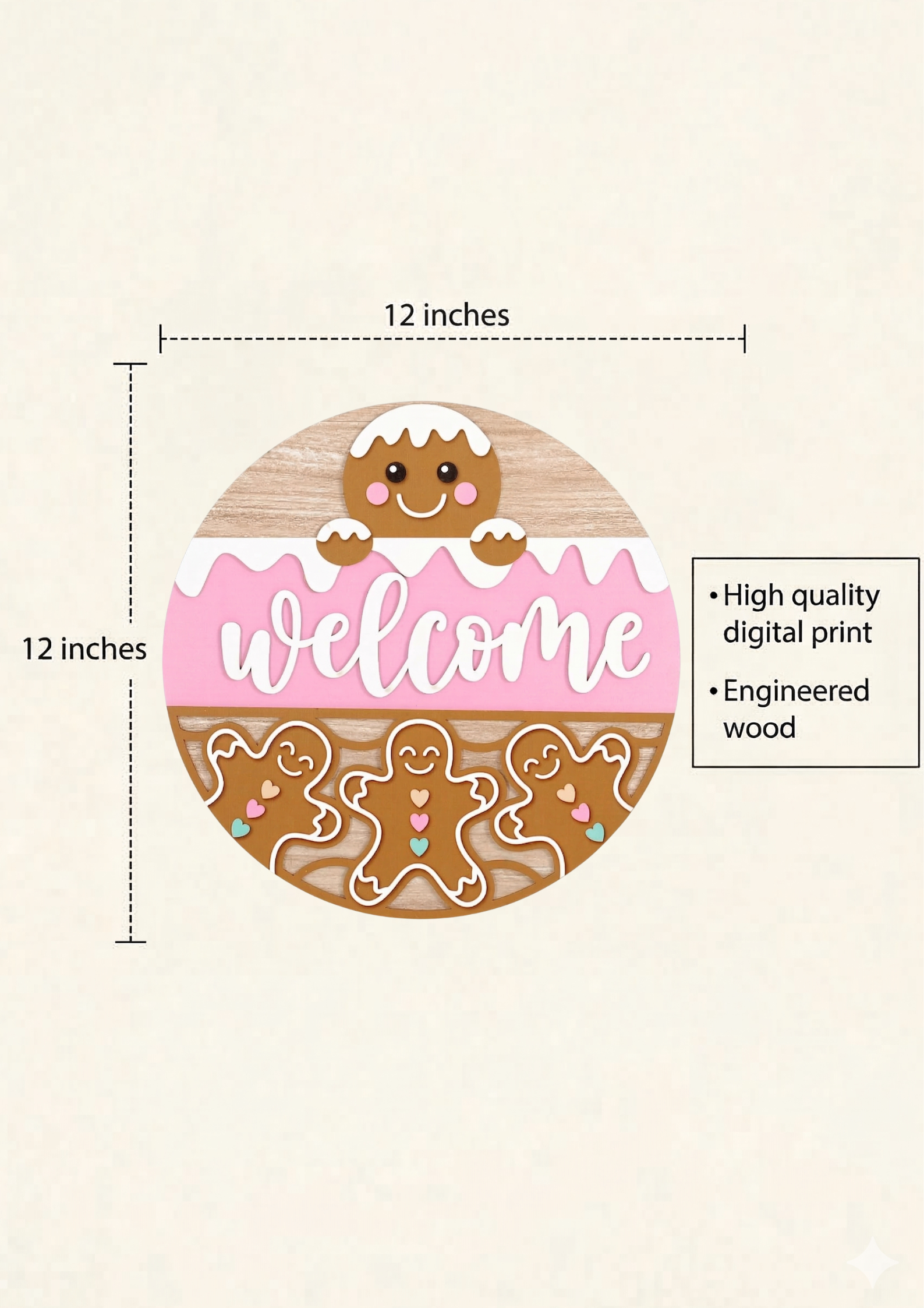 Entrance  wall decor size reference