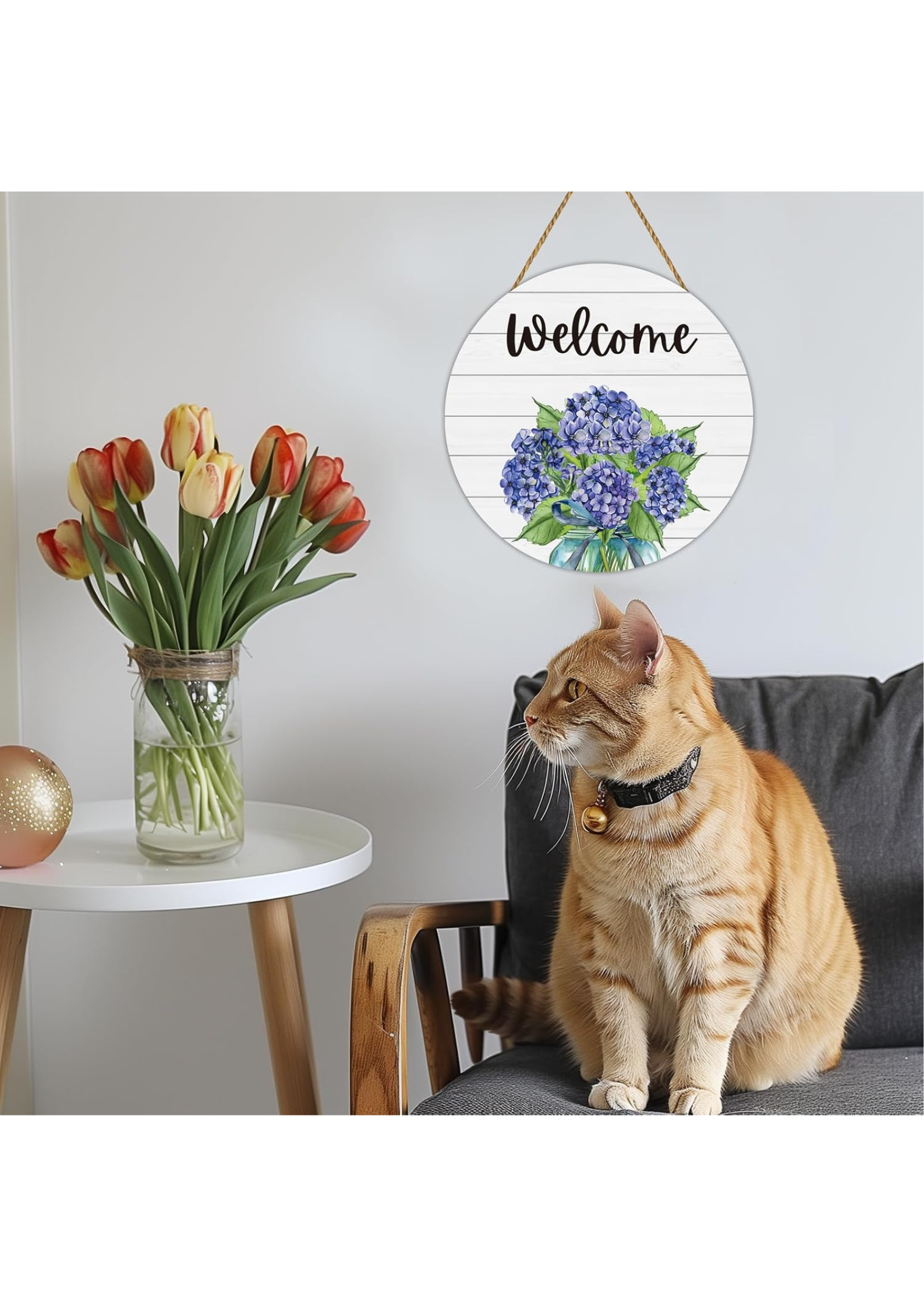 Entrance  wall decor closeup detail