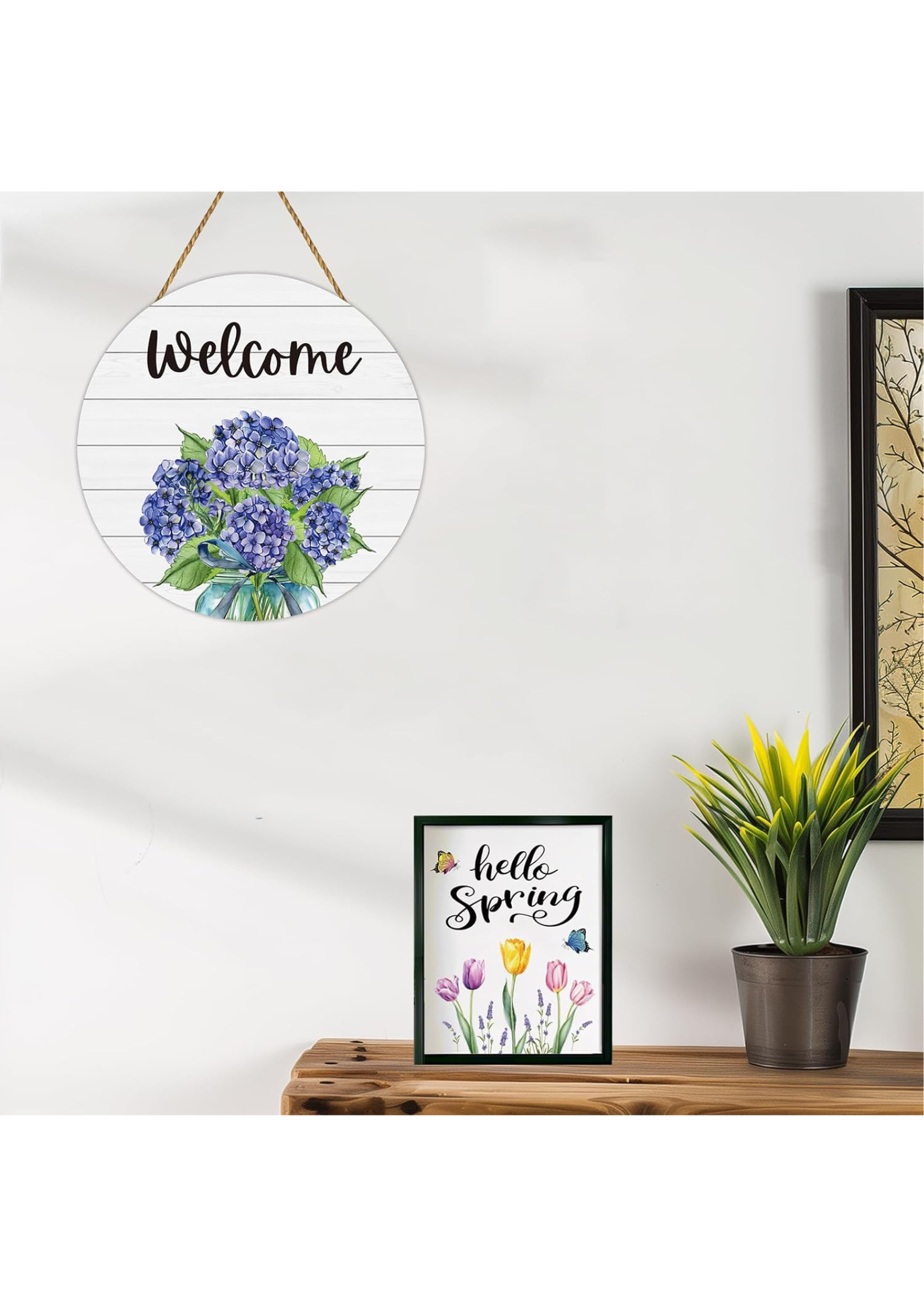 Entrance  wall decor closeup detail