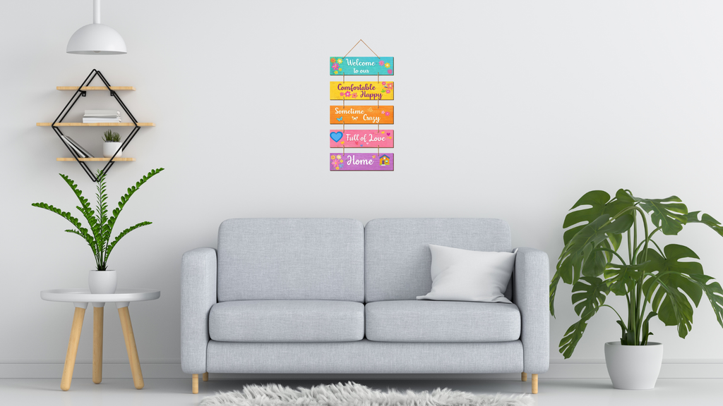 Entrance  wall decor displayed in Living Room