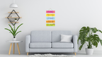 Entrance wall decor displayed in Living Room