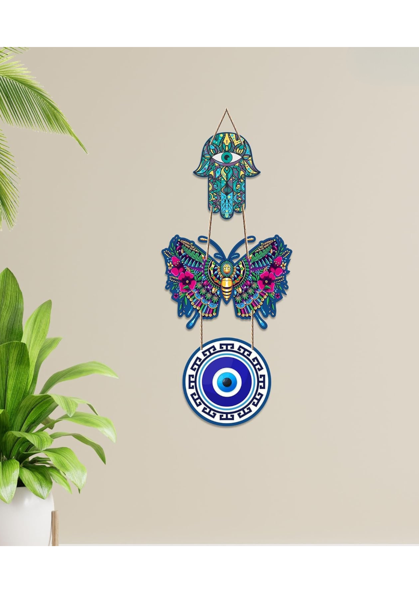 Entrance  wall decor displayed 