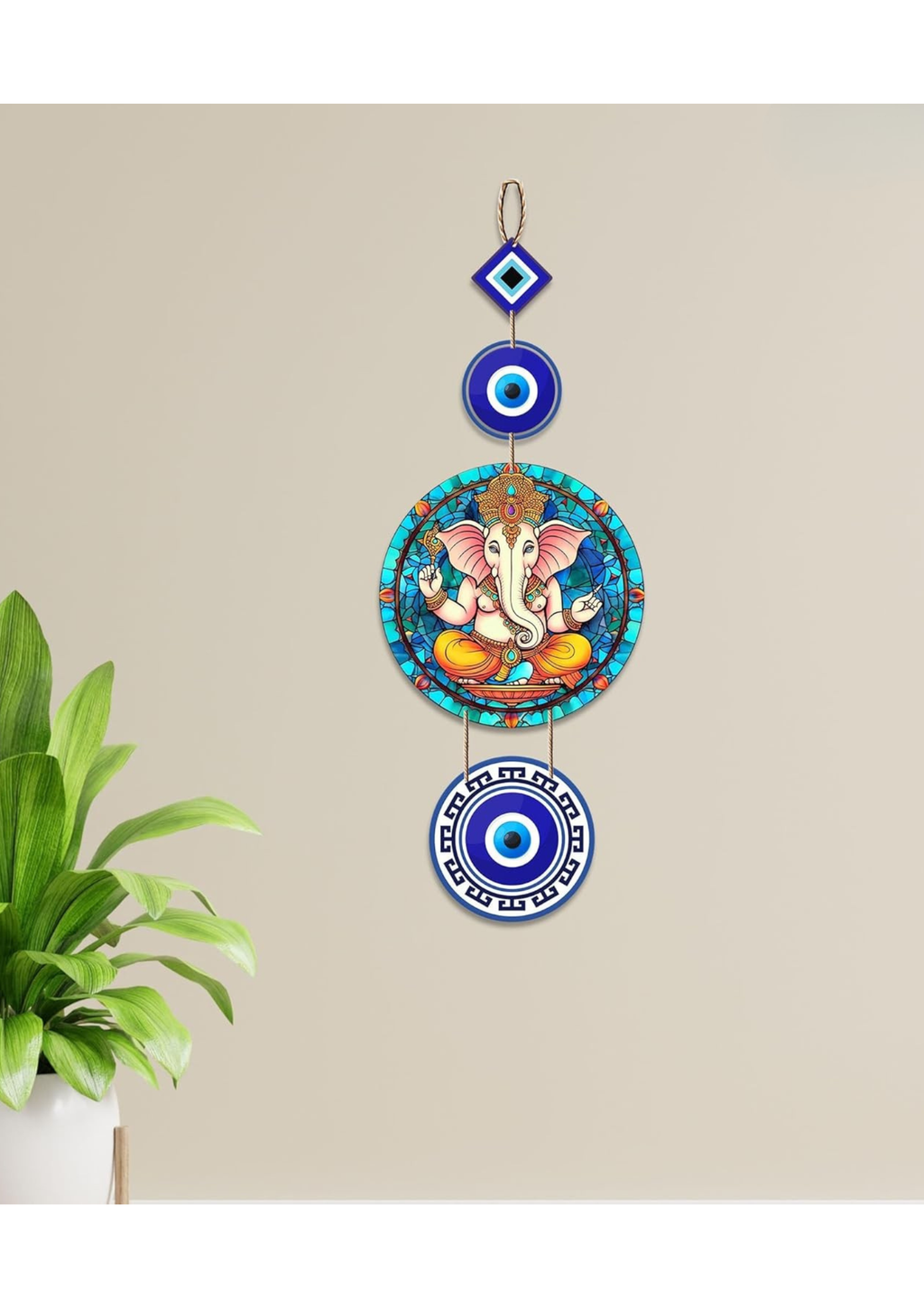 Entrance  wall decor angled view