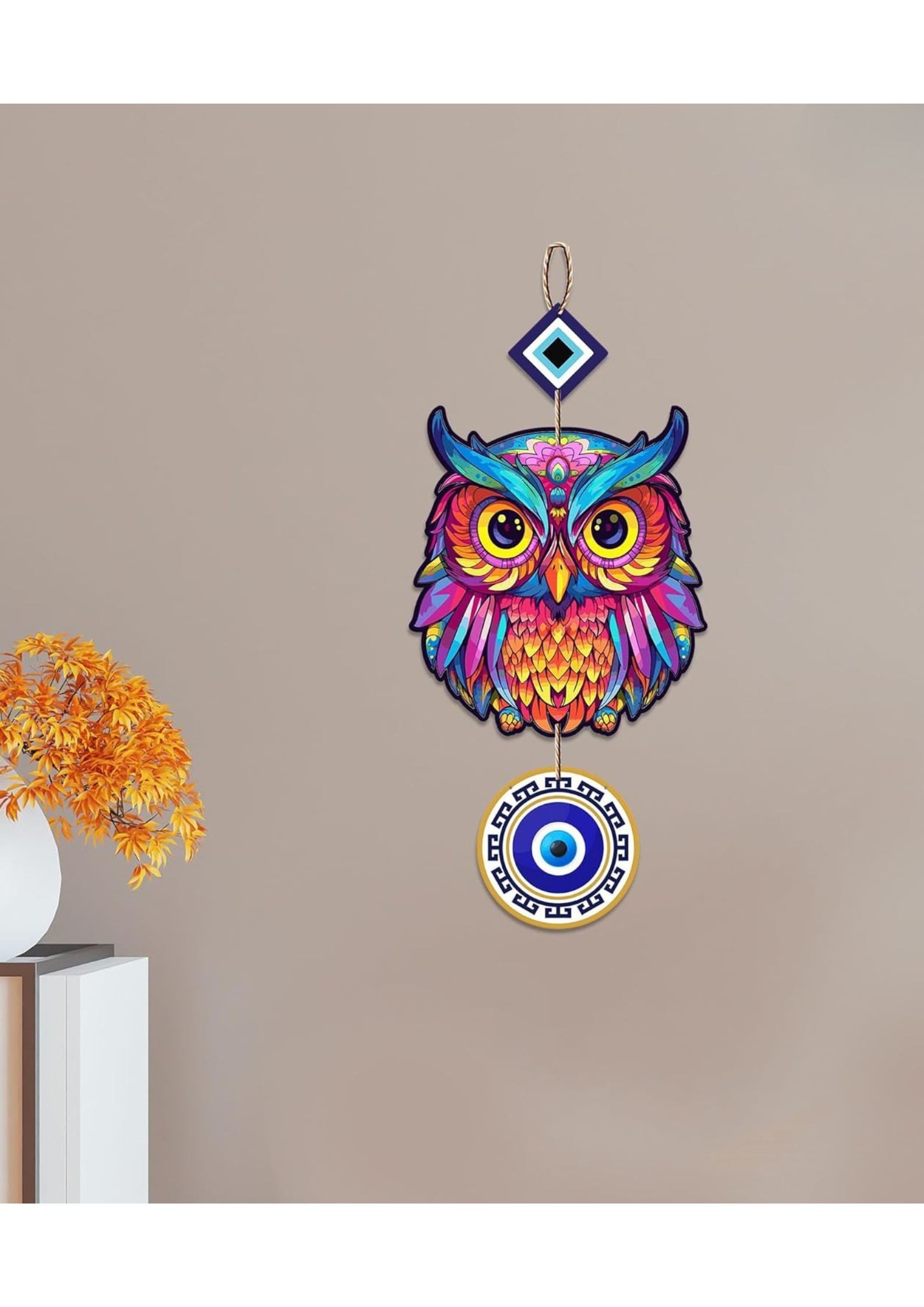 Entrance  wall decor angled view