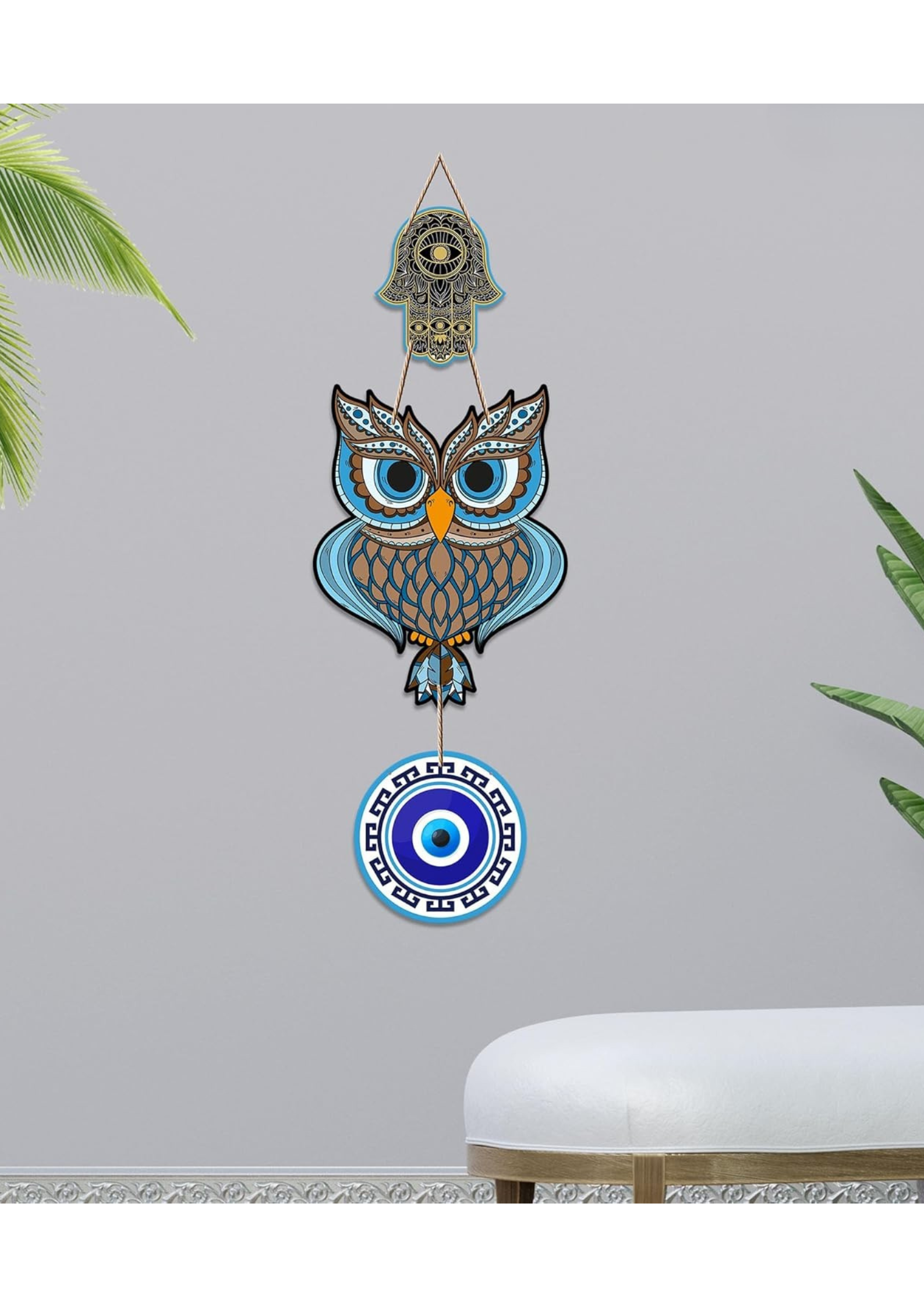 Entrance  wall decor angled view