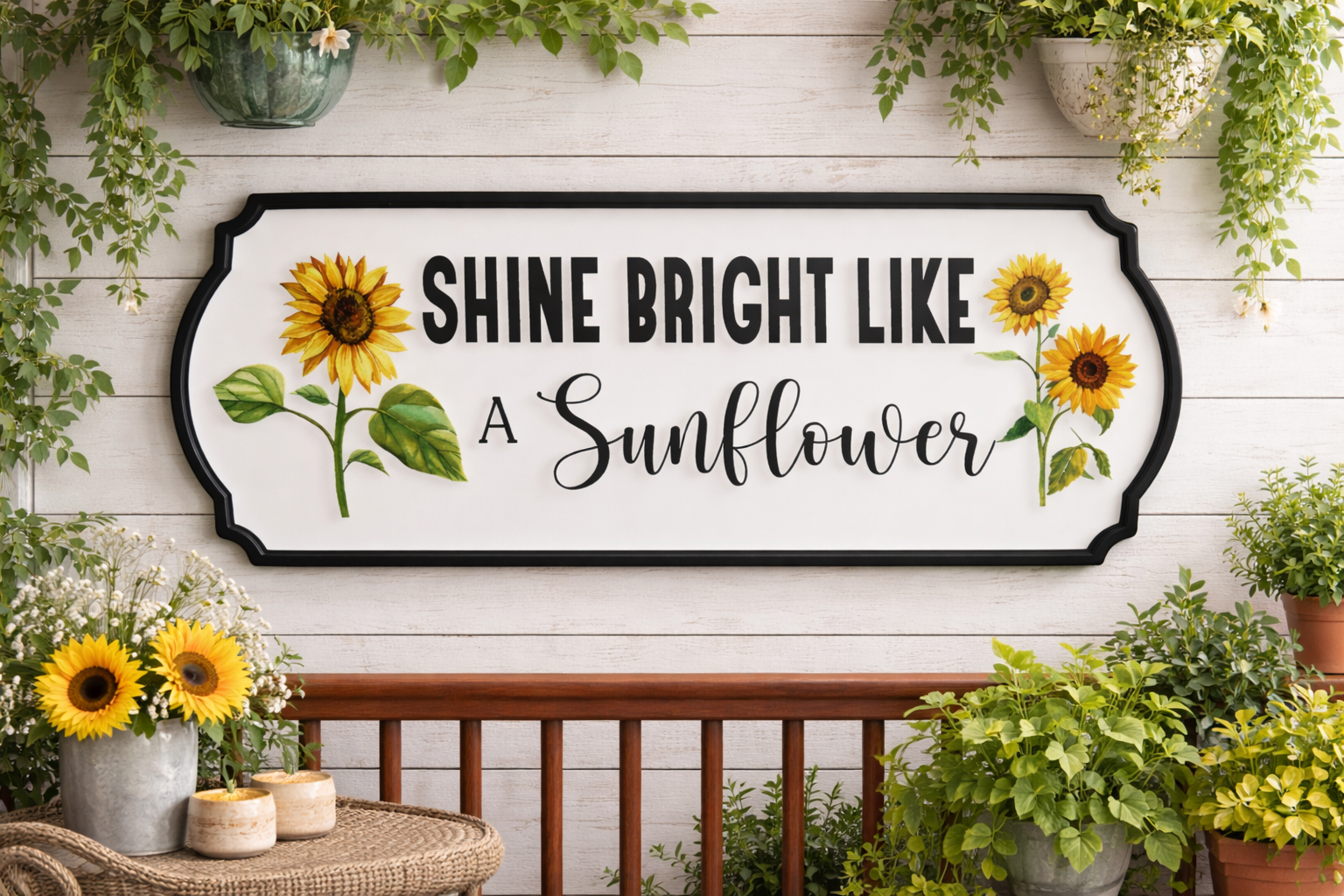 Floral wall decor closeup detail