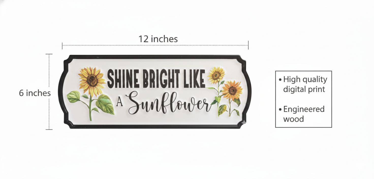 Floral wall decor size reference