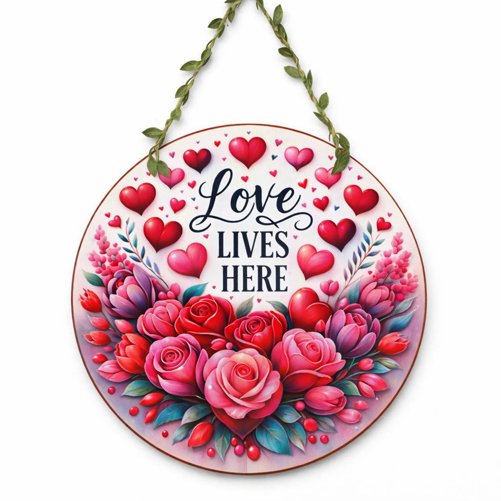 Floral Love wall decor 12x12 Multi colour