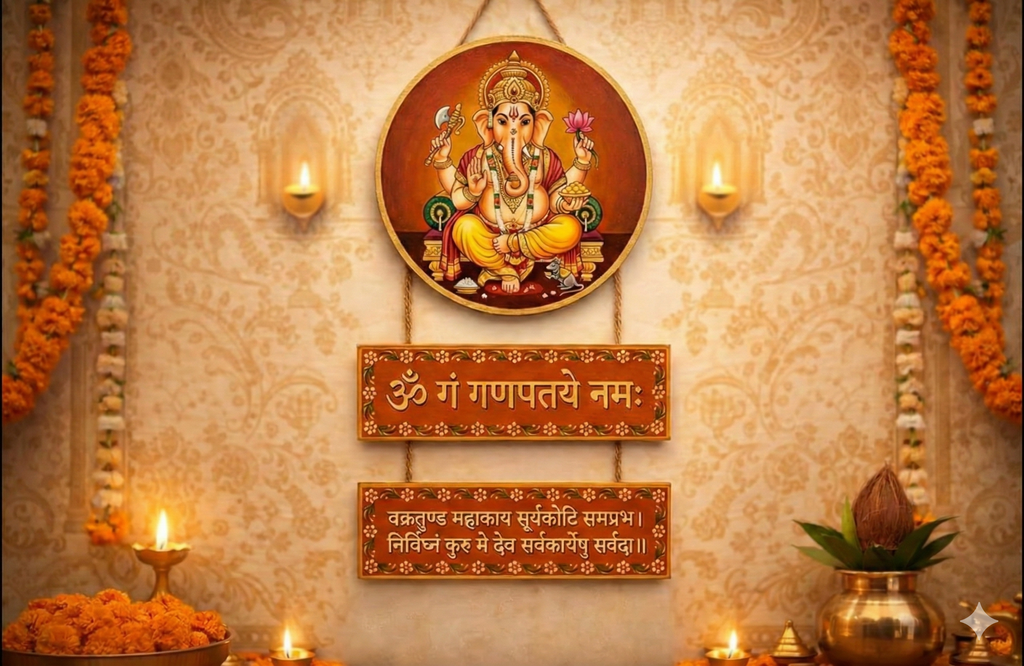 Ganesha wall Decor wall decor closeup detail